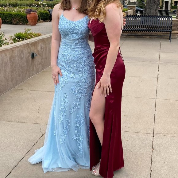Sherri Hill Dress - Style #52338 Light Blue Size 4/6 - Picture 1 of 7